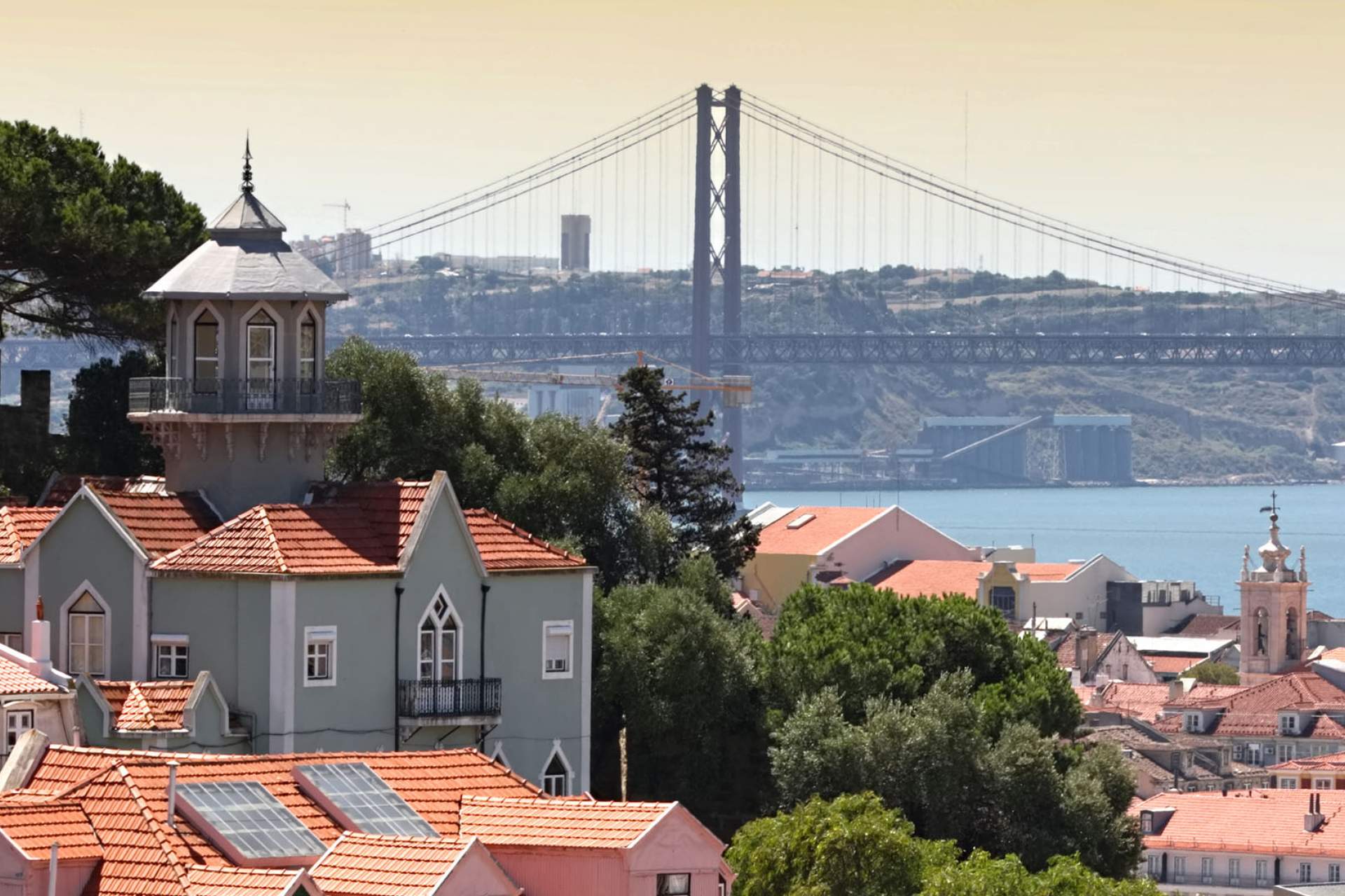 Vista do miradouro de Nossa Senhora do Monte, Lisboa / Lisboa
