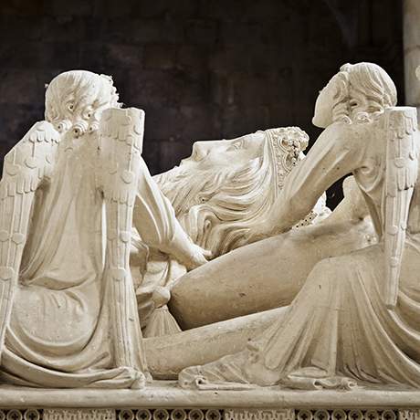 Detail of the tomb of D. Pedro, Monastery of Alcobaça