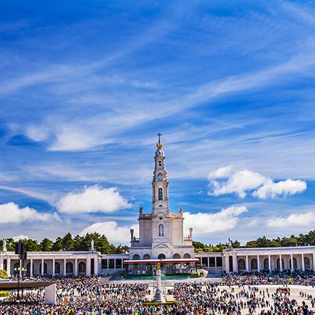 Vista general del Santuario de Fátima