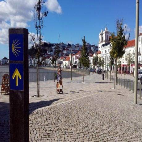 Camões Square, Central Portuguese Way of Saint James Alentejo and Ribatejo