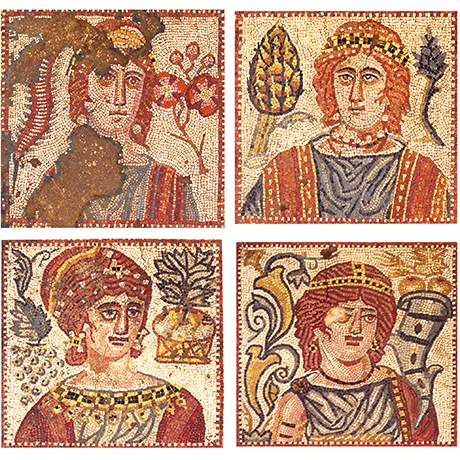 Mosaico da villa romana do Rabaçal, Rota Carmelita, Caminhos de Fátima