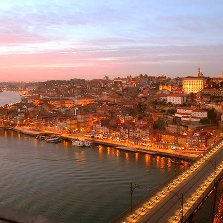 Puesta de sol, Oporto