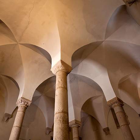 Abóbadas do interior da Sinagoga de Tomar | Museu Luso-Hebraico Abraão Zacuto