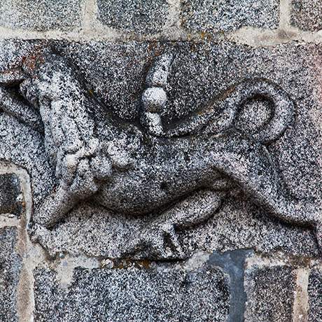 Detalle del León de Judá, Casa do Gato Preto, Trancoso